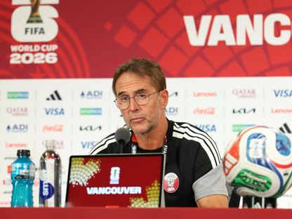 جولين لوبيتيغي مدرب قطر في المؤتمر الصحفي قبل مواجهة كندا في كأس العالم - 17 يونيو 2026 - X/@QFA