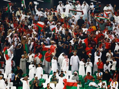 جمهور عمان خلال مواجهة السعودية في كأس العرب - 2 ديسمبر 2025 - Reuters