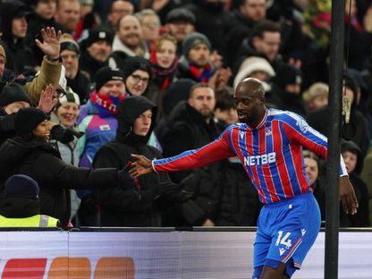 الفرنسي جون فيليب ماتيتا مهاجم كريستال بالاس - 8 يناير 2026 - REUTERS