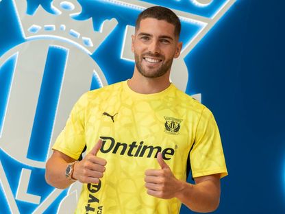 الحارس الجزائري لوكا زيدان خلال اعلان انتقاله لنادي ليغانيس - 7 أغسطس 2026 - X/@CDLeganes