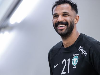 حارس مرمى المنتخب السعودي محمد العويس - 23 نوفمبر 2022 - Twitter/@SaudiNT