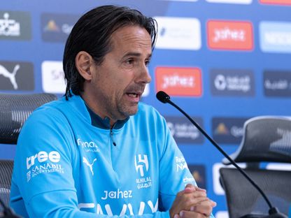 المدرب سيموني إنزاغي من مؤتمر صحفي - 2 أبريل 2026 - X/Alhilal_FC