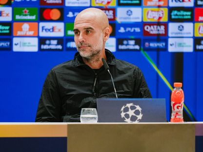 بيب غوارديولا مدرب مانشستر سيتي في مؤتمر صحفي قبل مواجهة ريال مدريد - 9 ديسمبر 2025 - X@ManCity