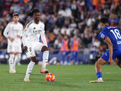 إدواردو كامافينغا خلال مباراة ريال مدريد وخيتافي بالدوري الإسباني - 23 أبريل 2025 - realmadrid.com