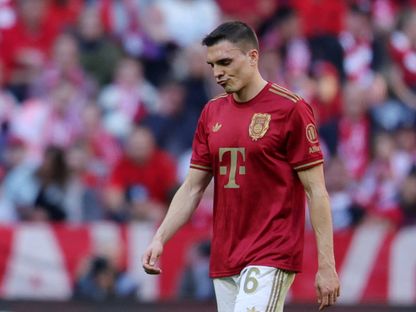 جواو بالينيا خلال مباراة بايرن ميونيخ وبوخوم في الدوري الألماني - 8 مارس 2025 - Reuters