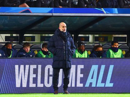 مدرب مانشستر سيتي بيب غوارديولا خلال مباراة ضد بودو/غليمت في دوري أبطال أوروبا - 20 يناير 2026 - via REUTERS