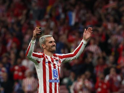 أنطوان غريزمان بعد مباراة أتلتيكو مدريد وبرشلونة بدوري أبطال أوروبا - 14 أبريل 2026 - Reuters