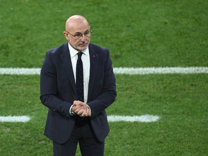 مدرب إسبانيا لويس دي لا فوينتي خلال نهائي دوري الأمم الأوروبية أمام البرتغال – 8 يونيو 2025 - Reuters