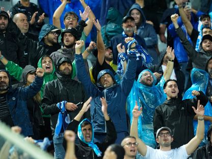 جماهير نابولي خلال مباراة فيورنتينا في الدوري الإيطالي - 13 سبتمبر 2025 - Reuters