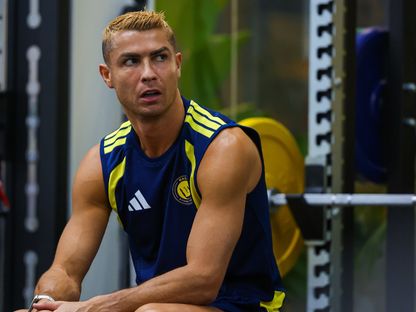 كريستيانو رونالدو نجم النصر خلال تدريب - 7 سبتمبر 2026 - X/@AlNassrFC