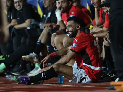 محمد صلاح قائد مصر بعد استبداله أمام إثيوبيا - 5 سبتمبر 2025 - Reuters