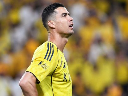كريستيانو رونالدو خلال مباراة النصر والاتفاق بالدوري السعودي - 15 أبريل 2026 - Reuters