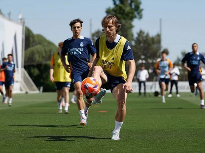 لوكا مودريتش خلال تدريب لريال مدريد - 21 مايو 2025 - realmadrid.com