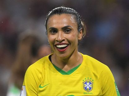 مارتا لاعب المنتخب البرازيلي لكرة القدم للسيدات- - Reuters