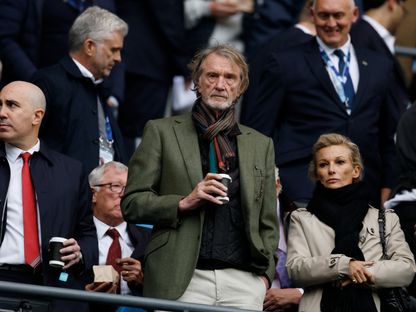 السير جيم راتكليف خلال مباراة بين مانشستر سيتي ومانشستر يونايتد بالدوري الإنجليزي - 14 سبتمبر 2025 - Reuters