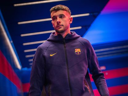 جوان غارسيا حارس برشلونة قبل مواجهة أتلتيك بلباو بالدوري الإسباني - 22 نوفمبر 2025 - X@FCBarcelona