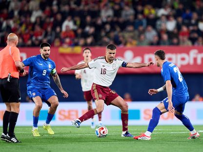 رودري خلال مباراة ودية بين إسبانيا وصربيا - 27 مارس 2026 - X/@SEFutbol