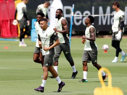 كيليان مبابي من تدريبات ريال مدريد في فلوريدا الأميركية - 25 يونيو 2025 - Reuters