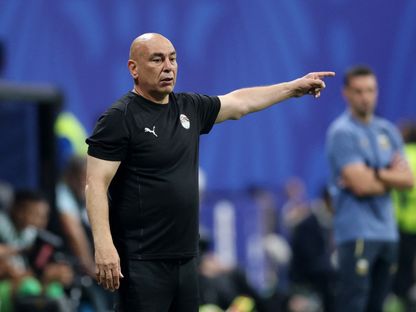 حسام حسن مدرب مصر خلال مباراة الأرجنتين في كأس العالم - 7 يوليو 2026 - Reuters