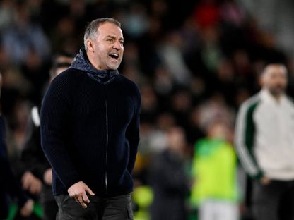 هانزي فليك من مباراة إلتشي وبرشلونة بالدوري الإسباني - 31 يناير 2026 - Reuters