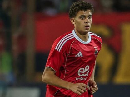 حمزة عبد الكريم مهاجم منتخب مصر تحت 17 عاماً في مباراة الأهلي ضد شبيبة القبائل بدوري أبطال إفريقيا - Ahly/x