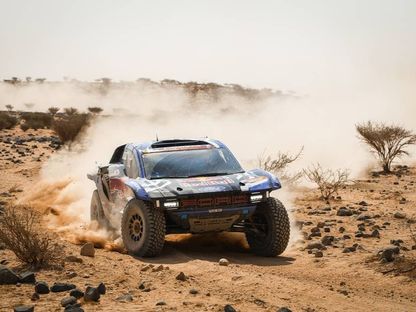 ماتياس إكستروم سائق فورد في المرحلة 11 من رالي داكار في السعودية - 15 يناير 2026 - X/@dakar