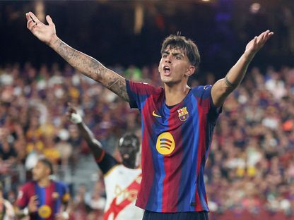 مارك بيرنال لاعب برشلونة خلال مواجهة رايو فايكانو - 1 سبتمبر 2026 - REUTERS