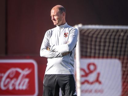 ييس توروب مدرب الأهلي يقود المران اليومي - 17 فبراير 2026 - X/@AlAhly