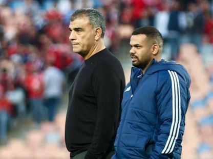 المدرب المصري حمزة الجمل خلال فترة عمله مع إنبي بموسم 2026/2025 - @Enppi.Club/facebook
