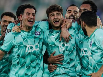 عودة الفاخوري يحتفل بهدفه مع بيراميدز أمام ريفرز يونايتد بدوري أبطال إفريقيا - 8 فبراير 2026 - x@pyramidsfc