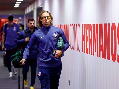 ماركوس يورينتي لاعب أتلتيكو مدريد قبل مباراة برشلونة بذهاب نصف نهائي كأس إسبانيا - 12 فبراير 2026 - X/@Atleti