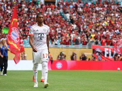 الفرنسي مايكل أوليس من مباراة بايرن ميونيخ وفلامنغو بكأس العالم للأندية - 29 يونيو 2025 - Reuters