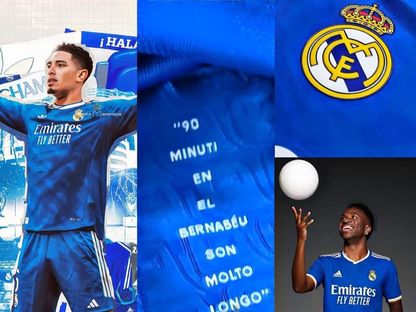 الزي الثالث لريال مدريد بالموسم الجديد يتضمن عبارة شهيرة للأسطورة خوانيتو - 3 أغسطس 2025 - x@LuisOmarTapia