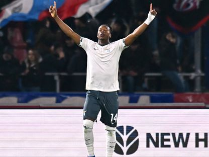 تياني نوسلين يحتفل بهدفه في مباراة بولونيا ولاتسيو بكأس إيطاليا - 11 فبراير 2026 - X/SerieA_AR