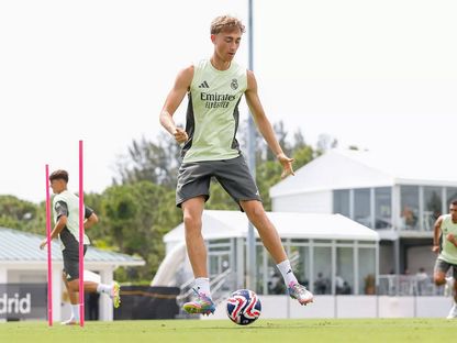 دين هويسن خلال تدريب لريال مدريد - 30 يونيو 2025 - realmadrid.com