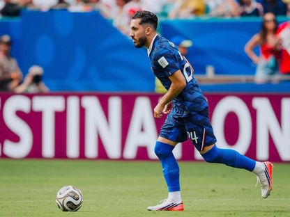 ريان شرقي خلال مباراة فرنسا وإنجلترا بكأس العالم - 18 يوليو 2026 - X/equipedefrance