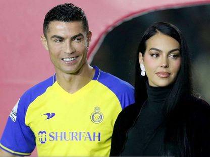جورجينا رودريغيز في تقديم نادي النصر لكريستيانو رونالدو يناير 2023 - Reuters