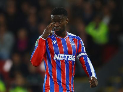 مارك غويهي خلال مباراة بين كريستال بالاس وميلوول في كأس كاراباو - 16 سبتمبر 2025 - Action Images via Reuters