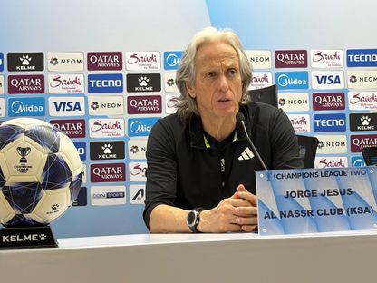 جورجي جيسوس مدرب النصر في مؤتمر صحافي بعد مباراة الأهلي القطري في نصف نهائي دوري أبطال آسيا 2 - 22 أبريل 2026 - X/@aawsat_spt