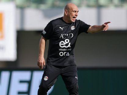 حسام حسن مدرب مصر خلال تدريب المنتخب الأخير قبل مواجهة بوركينا فاسو - 8 سبتمبر 2025 - X/@EgyptNT_EN