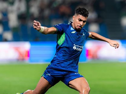 الظهير الأيمن سعيد باعطية لاعب نادي الفتح - - X/@aawsat_spt