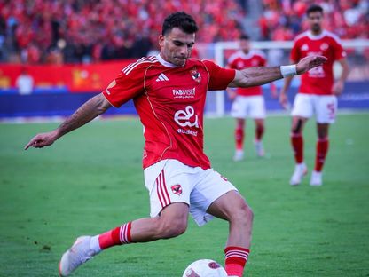 أحمد سيد "زيزو" لاعب الأهلي خلال مباراة الاتحاد السكندري في الدوري المصري - 22 أكتوبر 2025 - fb/Al Ahly