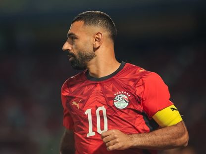 محمد صلاح قائد مصر خلال لقاء أنغولا بتصفيات كأس أمم إفريقيا - 25 سبتمبر 2026 - X@EFA