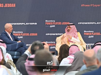 نائب وزير الرياضة السعودي بدر القاضي يتحدث  في قمة 'Bloomberg Power Players' بجدة - X/@ariyadhiah