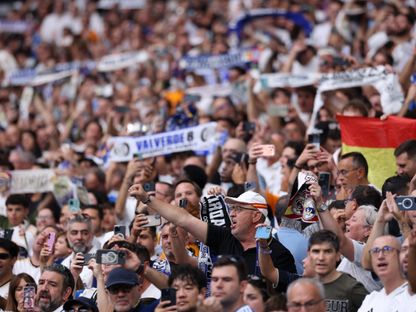 جماهير ريال مدريد خلال مواجهة إسبانيول على "سانتياغو برنابيو" - 20 سبتمبر 2025 - REUTERS