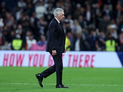 مدرب ريال مدريد كارلو أنشيلوتي بعد مباراة ضد أتلتيك بلباو - 20 أبريل 2025 - Reuters