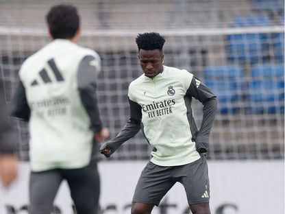 فينيسيوس خلال تدريب لريال مدريد - 29 أكتوبر 2025 - realmadrid.com