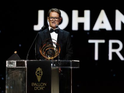 المدرب الإيطالي السابق فابيو كابيلو في حفل الكرة الذهبية - 22 سبتمبر 2025 - Reuters