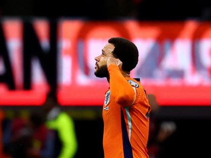 ممفيس ديباي من مباراة هولندا وفنلندا بتصفيات أوروبا المؤهلة لكأس العالم - 12 أكتوبر 2025 - Reuters