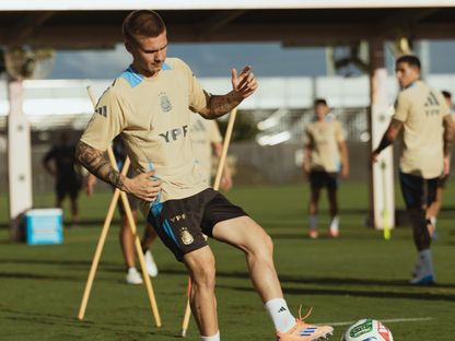 فرانكو ماستانتونو من تدريبات منتخب الأرجنتين - 10 أكتوبر 2025 - X/Argentina